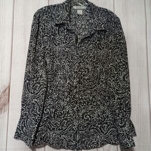 Nine & Company‎ Ladies 12 Black White Light Weight